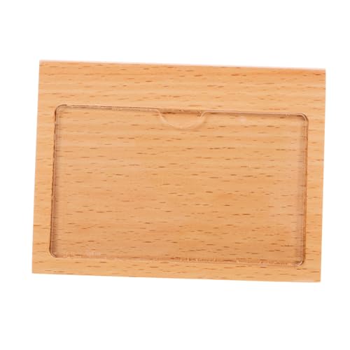 MAGICLULU Preisschild Displayhalter Aus Holz Stabiler Tischaufsteller Für Preisanzeigen Für Supermärkte Ausstellungen von MAGICLULU