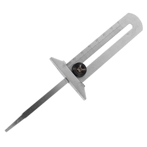 MAGICLULU Profiltiefenmesser Reifentiefenmesser Reifengewinde-Messlehre Werkzeug zur Messung des Reifenprofils Reifengewindelehre Reifentiefenmessgerät für Autos Silver MAGICLULU Profiltiefenmesser Reifentiefenmesser Reifengewinde-Messlehre Werkzeug zur Messung des Reifenprofils Reifengewindelehre Reifentiefenmessgerät für Autos Silver von MAGICLULU