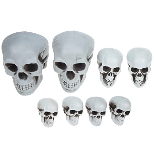 MAGICLULU Realistische Schädel Deko Für Halloween Gruselige Skelett Kopf Ornamente Für Party Bar Und Wohnraum Simulierte Schädel Figuren Für Tischdekoration MAGICLULU Realistische Schädel Deko Für Halloween Gruselige Skelett Kopf Ornamente Für Party Bar Und Wohnraum Simulierte Schädel Figuren Für Tischdekoration von MAGICLULU