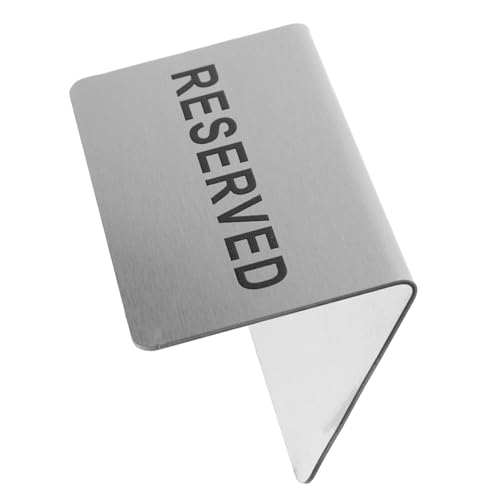 MAGICLULU Reserviertes Tischschild Aus Metall Stilvolles Reserviert Schild Für Hochzeiten Restaurants Bars Und Veranstaltungen Langlebig Und Platzsparend Für Tischdekoration MAGICLULU Reserviertes Tischschild Aus Metall Stilvolles Reserviert Schild Für Hochzeiten Restaurants Bars Und Veranstaltungen Langlebig Und Platzsparend Für Tischdekoration von MAGICLULU