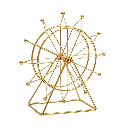 MAGICLULU Riesenrad-Ornament geformt Ornamente für Wohnzimmer modern Akzent Dekoration Tischmittelstücke Eisenkunstdekor Mittelstücke für Tische Tischzentrum Modernes Bürodekor Golden MAGICLULU Riesenrad-Ornament geformt Ornamente für Wohnzimmer modern Akzent Dekoration Tischmittelstücke Eisenkunstdekor Mittelstücke für Tische Tischzentrum Modernes Bürodekor Golden von MAGICLULU