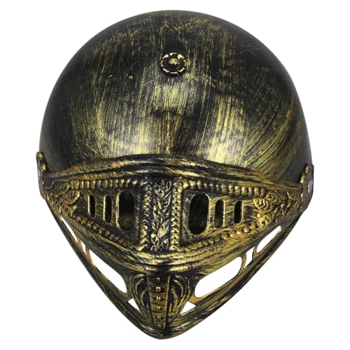 MAGICLULU Römischer Soldatenhelm Cosplay Helm Ritter Kostüm Zubehör Karneval Halloween Party Kopfhaut für Erwachsene und Realistisch Gestalteter Helm von MAGICLULU