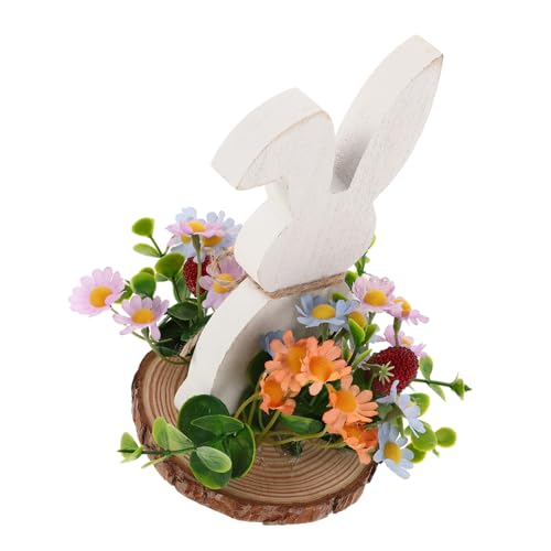 MAGICLULU Rustikale Hasenfigur Aus Holz Mit Blumenmuster Hasendekoration Bauernhaus Osterschild Frühlingshase Tischdekoration Für Ostern Tischdekoration MAGICLULU Rustikale Hasenfigur Aus Holz Mit Blumenmuster Hasendekoration Bauernhaus Osterschild Frühlingshase Tischdekoration Für Ostern Tischdekoration von MAGICLULU