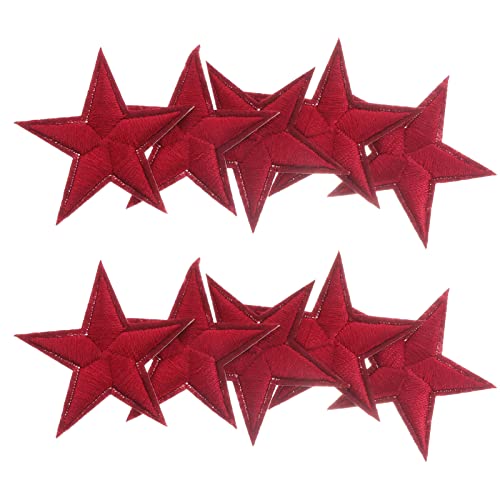 MAGICLULU Aufkleber Rucksäcke 10 Stück Sterne Sterne Patches für Kleidung Sterne Patch DIY Patch Eisen auf Patches Computerrucksack Eine Armatur von MAGICLULU