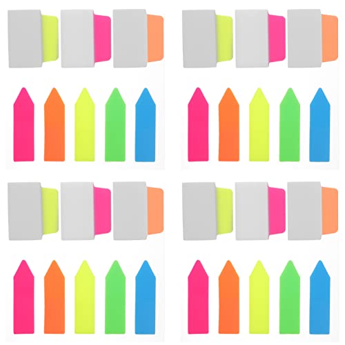 MAGICLULU Selbstklebende Aufkleber Etikettenaufkleber 5 Sätze farbenfrohen Buchseite Registerkarte Seite Markierung Aufkleber Selbstkleber Annotation Aufkleber-Pad Datei-Tabs-Flags von MAGICLULU