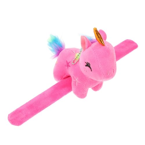 MAGICLULU Slap-armband Schild Einhorn Karikatur Spielzeit Schlagarmband Kuscheltiere Kuscheltier-armbänder Ohrfeigenarmband Mit Tieren Ausgestopfte Tierarmbänder Rosy Plüsch MAGICLULU Slap-armband Schild Einhorn Karikatur Spielzeit Schlagarmband Kuscheltiere Kuscheltier-armbänder Ohrfeigenarmband Mit Tieren Ausgestopfte Tierarmbänder Rosy Plüsch von MAGICLULU