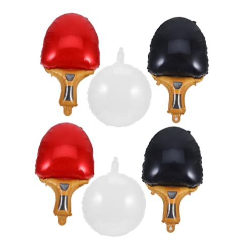 MAGICLULU Sportliche Tischtennis Folienballons Teilig mit Roten und Schwarzen Schlägern Weißen Runden Ballons Wiederverwendbar für Indoor und Outdoor Geburtstagspartys Einfache Dekoration MAGICLULU Sportliche Tischtennis Folienballons Teilig mit Roten und Schwarzen Schlägern Weißen Runden Ballons Wiederverwendbar für Indoor und Outdoor Geburtstagspartys Einfache Dekoration von MAGICLULU
