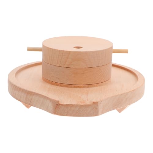 MAGICLULU Steinmühlenmodell Steinschleifmühle Miniaturanzeige Holzmillstone Miniaturdekoration Handbetriebener Steinschleifmühlenmodell Mikrostein -Mahlmühle Dekoration Gartenschmuck Beige MAGICLULU Steinmühlenmodell Steinschleifmühle Miniaturanzeige Holzmillstone Miniaturdekoration Handbetriebener Steinschleifmühlenmodell Mikrostein -Mahlmühle Dekoration Gartenschmuck Beige von MAGICLULU
