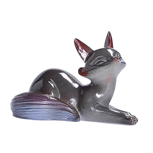 MAGICLULU Teezeremonie Dekoration chinesischer Tee Chinese Tea wischtelgeschenk tischdeko esstisch Tee Accessoires Fuchs-Ornament Haustier Harzhandwerk kleine Harzdekoration Tischdekor Fuchs MAGICLULU Teezeremonie Dekoration chinesischer Tee Chinese Tea wischtelgeschenk tischdeko esstisch Tee Accessoires Fuchs-Ornament Haustier Harzhandwerk kleine Harzdekoration Tischdekor Fuchs von MAGICLULU