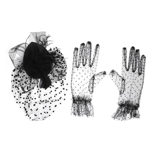 MAGICLULU Teiliges Retro Damen Handschuhe und Einfarbiger Partyhut Atmungsaktive Abendhandschuhe für Kostüm und Cocktailpartys Modisches Accessoire für Stilbewusste Frauen MAGICLULU Teiliges Retro Damen Handschuhe und Einfarbiger Partyhut Atmungsaktive Abendhandschuhe für Kostüm und Cocktailpartys Modisches Accessoire für Stilbewusste Frauen von MAGICLULU