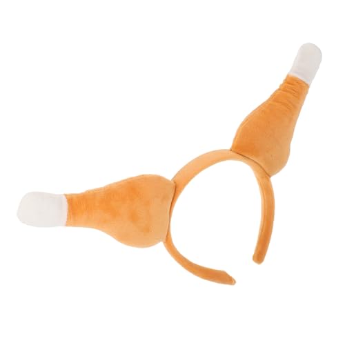 MAGICLULU Thanksgiving Stirnband mit Großem Hühnerschenkel Lustiges Party Haarband Bequemes Leichtes Truthahn Kostüm Zubehör für Kreative Fotografie und Festliche Dekoration von MAGICLULU