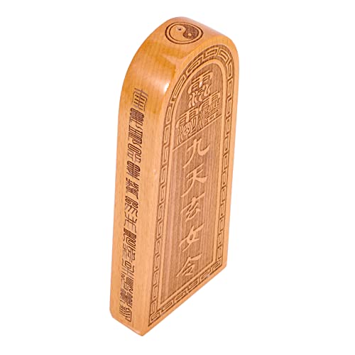 MAGICLULU Token Statue aus Holz Handgeschnitztes für Büro und Schreibtisch Robuste Holzfigur als und zur Raumgestaltung von MAGICLULU
