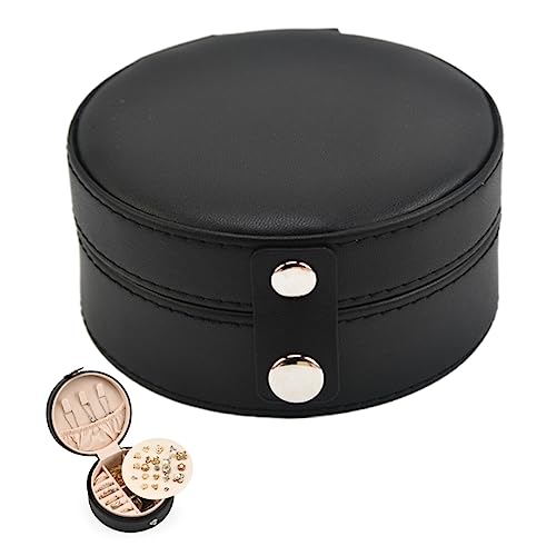 MAGICLULU Reise-schmuck-organizer Mit Schnalle Schmuckschatulle Kompakte Aufbewahrung Ohrringhalter Tragbar Schwarz MAGICLULU Reise-schmuck-organizer Mit Schnalle Schmuckschatulle Kompakte Aufbewahrung Ohrringhalter Tragbar Schwarz von MAGICLULU
