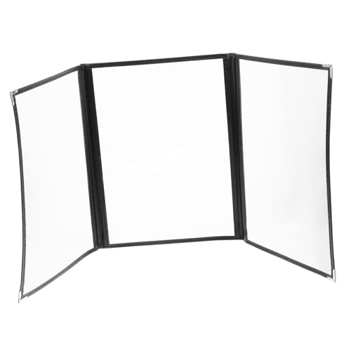 MAGICLULU Transparente PVC Menüordner Hülle mit Seiten Robuster Personal Planner Folder Lose Ringbuch für Restaurant Speisekarten Vielseitige Mappe Schnellhefter Geeignet von MAGICLULU