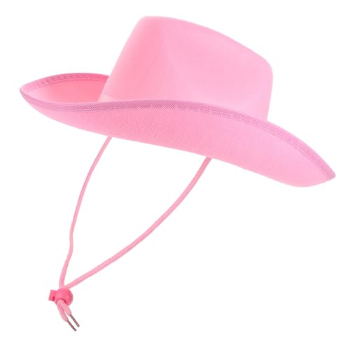 MAGICLULU Verstellbarer Cowgirl Hut Western Partyhut aus Leichtem mit Kinnband für Karneval Cosplay und Themenveranstaltungen Einfarbiges Accessoire für Damen und Herren MAGICLULU Verstellbarer Cowgirl Hut Western Partyhut aus Leichtem mit Kinnband für Karneval Cosplay und Themenveranstaltungen Einfarbiges Accessoire für Damen und Herren von MAGICLULU