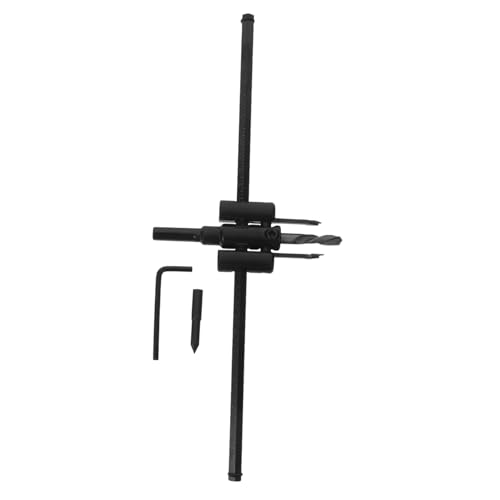 MAGICLULU Verstellbarer Lochöffner Lochbohrwerkzeug Lochöffner Für Den Bau Tragbarer Verstellbarer Bohrschneider Lochöffner Kit Für Heimwerker Holzbearbeitungs Bohrwerkzeuge Schwarze von MAGICLULU