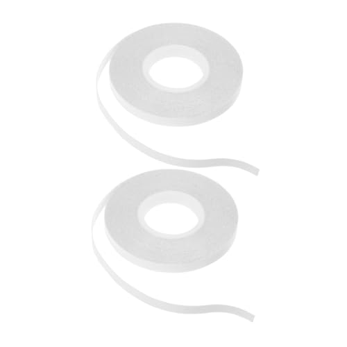 MAGICLULU Wasserlösliches doppelseitiges Klebeband Kunstwasserband doppelseitiges klebeband strapazierfähig Doppelseitiges Klebeband für Kleidung Heftband zum Nähen Doppelklebeband pva Weiß von MAGICLULU