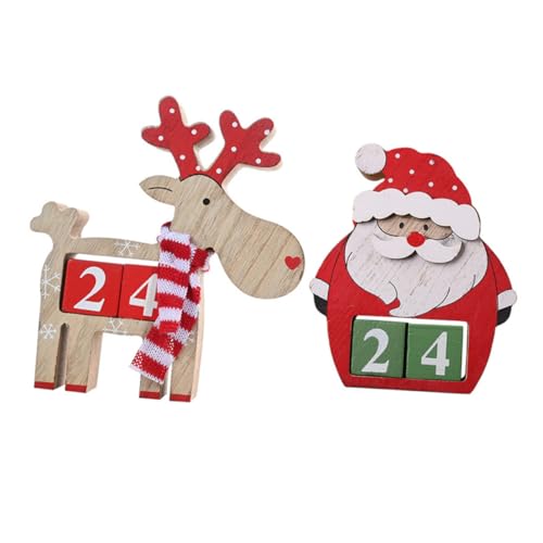 MAGICLULU Weihnachtliche Holzkalender Teilig Santa Claus Rentier Deko Nachhaltige Weihnachtsdekoration aus Holz Vielseitig für Fenster Party Zuhause Kreative Geschenkidee MAGICLULU Weihnachtliche Holzkalender Teilig Santa Claus Rentier Deko Nachhaltige Weihnachtsdekoration aus Holz Vielseitig für Fenster Party Zuhause Kreative Geschenkidee von MAGICLULU