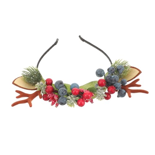 MAGICLULU Weihnachtliches Haarband mit Rentiergeweih Leichtes Kreatives Accessoire für Weihnachtsfeier für Kostüme Partys und Cosplay als für Familie und Freunde von MAGICLULU