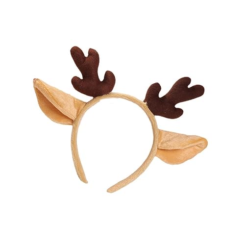 MAGICLULU Weihnachtliches Rentier Geweih Haarreif Festliches Stirnband für Erwachsene Rutschfester Party Kopfschmuck für Weihnachtsfeier und Cosplay Charmante Fotorequisite MAGICLULU Weihnachtliches Rentier Geweih Haarreif Festliches Stirnband für Erwachsene Rutschfester Party Kopfschmuck für Weihnachtsfeier und Cosplay Charmante Fotorequisite von MAGICLULU