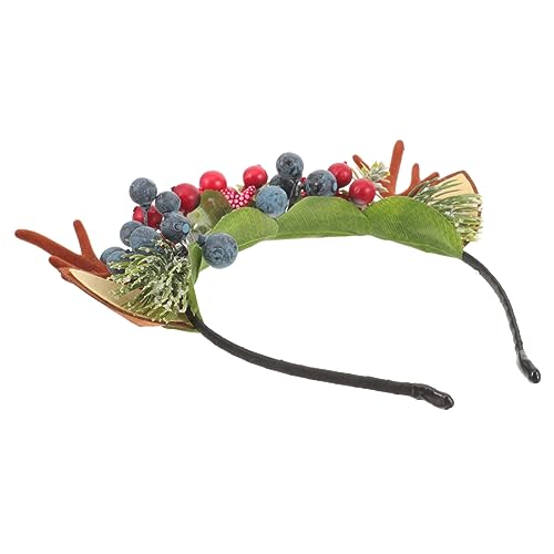 MAGICLULU Weihnachts Haarreif mit Kreativem Rentier Geweih Design Leichtes Party Haarband für Frauen Festliches Cosplay Zubehör für Weihnachten Karneval und Geburtstagsfeiern von MAGICLULU