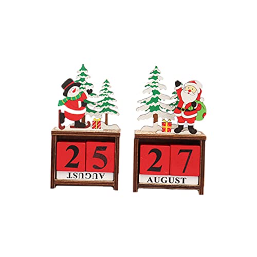MAGICLULU Weihnachtskalender Holz Wiederverwendbarer Tischkalender Mit Schneemann Design Kreative Fotografie Requisiten Für Büro Und Zuhause Stilvolles Tischornament MAGICLULU Weihnachtskalender Holz Wiederverwendbarer Tischkalender Mit Schneemann Design Kreative Fotografie Requisiten Für Büro Und Zuhause Stilvolles Tischornament von MAGICLULU