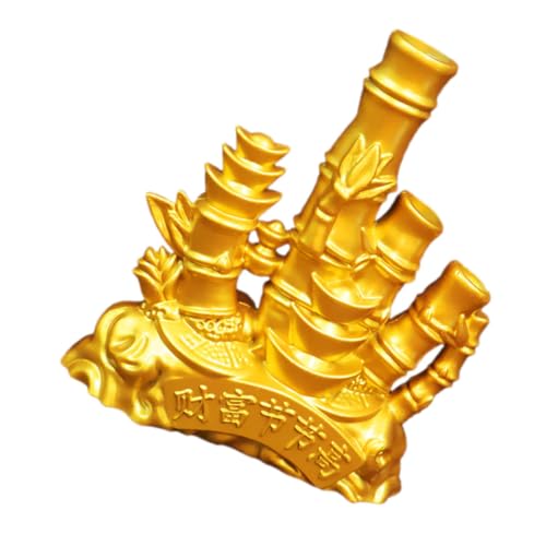 MAGICLULU Yuan Bao Festival Bambusornamente Bambusstatuen Dekofiguren Aus Bambus Büro-bambusstatue Tafelaufsätze Für Große Tische Kleine Bambusstatue Retro-bambusmodell Golden Zinklegierung MAGICLULU Yuan Bao Festival Bambusornamente Bambusstatuen Dekofiguren Aus Bambus Büro-bambusstatue Tafelaufsätze Für Große Tische Kleine Bambusstatue Retro-bambusmodell Golden Zinklegierung von MAGICLULU