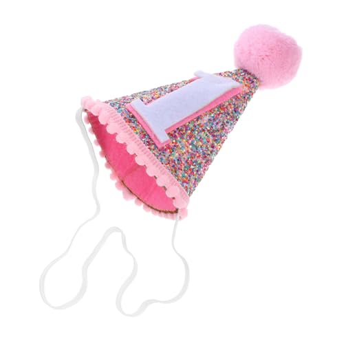 MAGICLULU bunter Hut Geburtstagsdeko geburtstagshüte Geburtstagshut für Babys Geburtstagsfeierhut für klein Dekoration -Partyhut einfacher Geburtstagshut Polyester Rosa MAGICLULU bunter Hut Geburtstagsdeko geburtstagshüte Geburtstagshut für Babys Geburtstagsfeierhut für klein Dekoration -Partyhut einfacher Geburtstagshut Polyester Rosa von MAGICLULU