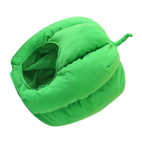 MAGICLULU grüne Paprikahaube Halloweenkostüm Kappe Cosplay Kostüme Masken the hallow halloween mitgebsel wampir halloween Bequem Party dekorativer Hut Plüsch-Kopfbedeckung PP Baumwolle Green MAGICLULU grüne Paprikahaube Halloweenkostüm Kappe Cosplay Kostüme Masken the hallow halloween mitgebsel wampir halloween Bequem Party dekorativer Hut Plüsch-Kopfbedeckung PP Baumwolle Green von MAGICLULU