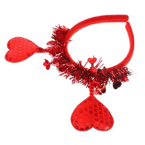 MAGICLULU valentinstag stirnband Valentinsgrüße Ornament Perlen Urlaub Braut- valentinstag party kopfschmuck Valentinstag Haarband Kopfbedeckungen in Herzform Herzkrone Flanell rot MAGICLULU valentinstag stirnband Valentinsgrüße Ornament Perlen Urlaub Braut- valentinstag party kopfschmuck Valentinstag Haarband Kopfbedeckungen in Herzform Herzkrone Flanell rot von MAGICLULU