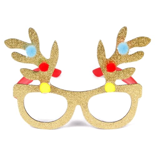 MAGIMODAC Weihnachten Partybrillen Lustige Weihnachtsbrillen Dekorative Brillenrahmen Weihnachtsbrillen Xmas Foto Requisiten Party Brillen Gold Katzenaugen-Geweih MAGIMODAC Weihnachten Partybrillen Lustige Weihnachtsbrillen Dekorative Brillenrahmen Weihnachtsbrillen Xmas Foto Requisiten Party Brillen Gold Katzenaugen-Geweih von MAGIMODAC