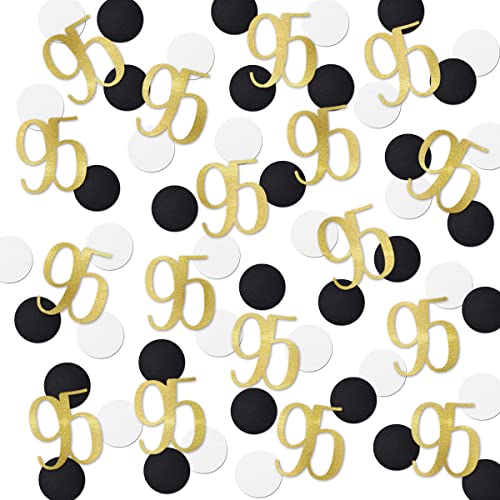 Gold Glitter 95 Konfetti, 95. Geburtstag, Zahlenkonfetti, 200 Stück, Jubiläumsparty, Tischdekoration Gold Glitter 95 Konfetti, 95. Geburtstag, Zahlenkonfetti, 200 Stück, Jubiläumsparty, Tischdekoration von MAGJUCHE