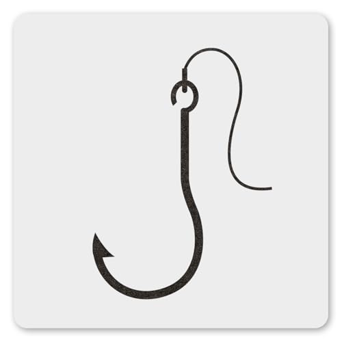 MAGJUCHE Angelhaken-Schablone, 15,2 cm, wiederverwendbare Schablone zum Malen, Basteln, Dekor MAGJUCHE Angelhaken-Schablone, 15,2 cm, wiederverwendbare Schablone zum Malen, Basteln, Dekor von MAGJUCHE