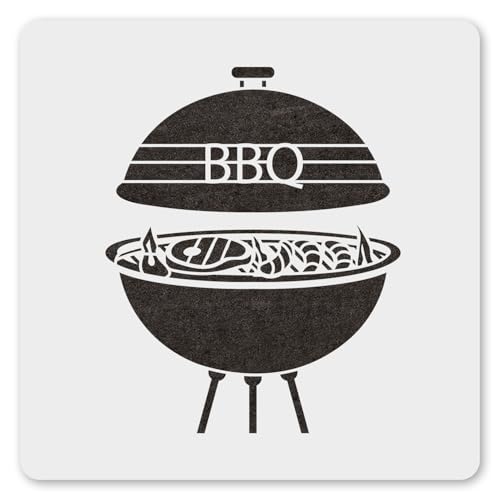 MAGJUCHE BBQ Schablone 30,5 cm, wiederverwendbare Grillschablone für Malerei, DIY, Basteln, Dekor von MAGJUCHE