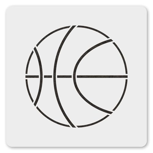 MAGJUCHE Basketball-Schablone, 30,5 cm, wiederverwendbar, Sport-Schablone zum Malen, Basteln, Dekor von MAGJUCHE