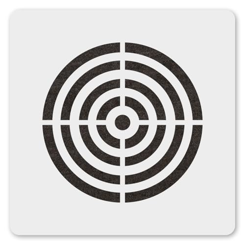 MAGJUCHE Bullseye Ziel-Schablone, 30,5 cm, wiederverwendbare Schablone für Malerei, DIY, Basteln, Dekor von MAGJUCHE