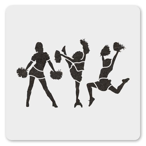 MAGJUCHE Cheerleader-Schablone, 30,5 cm, wiederverwendbar, Cheerleader-Schablone zum Malen, Basteln, Dekor von MAGJUCHE