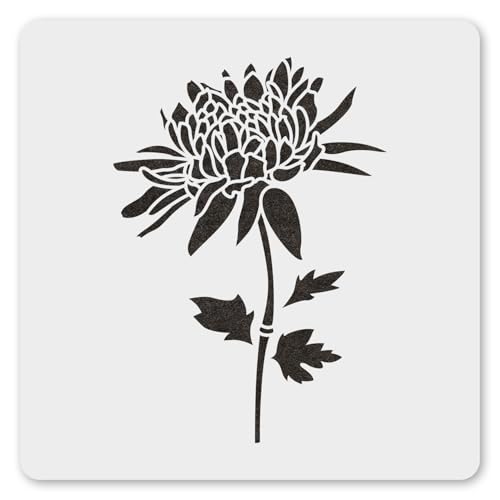 MAGJUCHE Chrysanthemen-Schablone, 30,5 cm, wiederverwendbar, Chrysanthemen-Schablone zum Malen, Basteln, Dekor von MAGJUCHE
