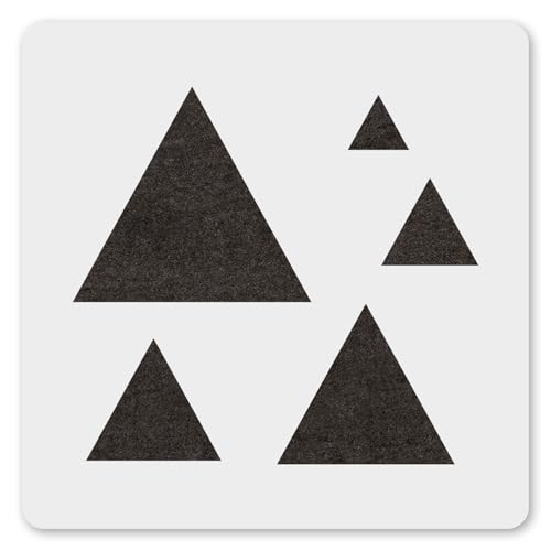 MAGJUCHE Dreieck-Schablone, 15,2 cm, wiederverwendbar, groß, klein, dreieckig, Schablone für Wandmalerei, DIY, Handwerk, Dekoration MAGJUCHE Dreieck-Schablone, 15,2 cm, wiederverwendbar, groß, klein, dreieckig, Schablone für Wandmalerei, DIY, Handwerk, Dekoration von MAGJUCHE