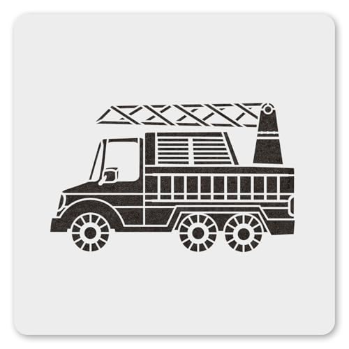 MAGJUCHE Feuerwehrwagen-Schablone, 15,2 cm, wiederverwendbar, Feuerwehr-Schablone zum Malen, Basteln, Dekor MAGJUCHE Feuerwehrwagen-Schablone, 15,2 cm, wiederverwendbar, Feuerwehr-Schablone zum Malen, Basteln, Dekor von MAGJUCHE