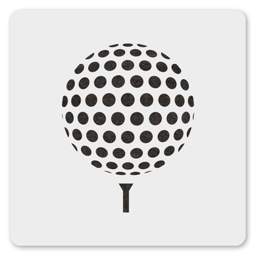 MAGJUCHE Golfball-Schablone, 30,5 cm, wiederverwendbar, Sport-Schablone zum Malen, Basteln, Dekor von MAGJUCHE
