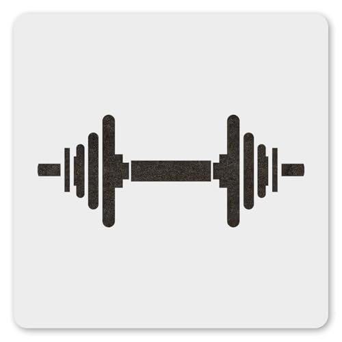 MAGJUCHE Hantel-Schablone, 15,2 cm, wiederverwendbar, Workout-Schablone für Malerei, DIY, Basteln, Dekoration MAGJUCHE Hantel-Schablone, 15,2 cm, wiederverwendbar, Workout-Schablone für Malerei, DIY, Basteln, Dekoration von MAGJUCHE