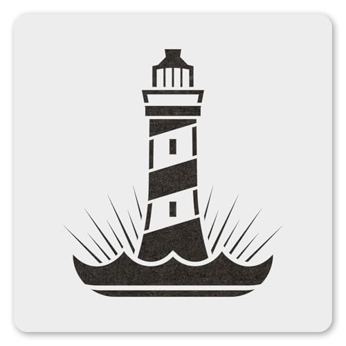 MAGJUCHE Leuchtturm-Schablone, 30,5 cm, wiederverwendbare Leuchtturm-Schablone für Malerei, DIY, Basteln, Dekoration von MAGJUCHE