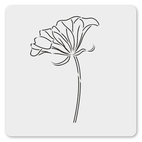 MAGJUCHE Lotusblatt-Schablone, 30,5 cm, wiederverwendbare Lotus-Schablone für Malerei, DIY, Basteln, Dekor von MAGJUCHE