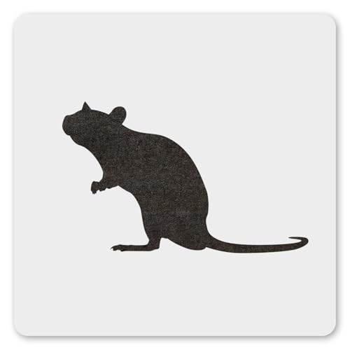 MAGJUCHE Maus-Schablone, 30,5 cm, wiederverwendbare Ratten-Tier-Schablone für Malerei, DIY, Basteln, Dekoration von MAGJUCHE