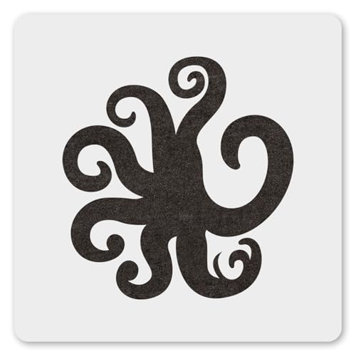 MAGJUCHE Oktopus-Schablone, 30,5 cm, wiederverwendbar, Ozean-Tier-Schablone für Malerei, DIY, Basteln, Dekoration von MAGJUCHE