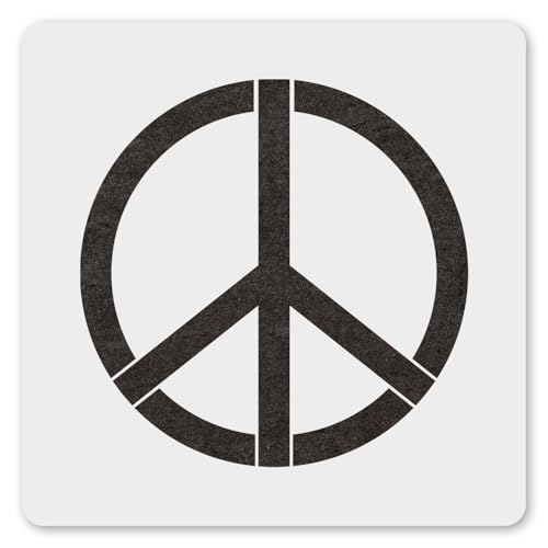 MAGJUCHE Peace-Zeichen-Schablone, 30,5 cm, wiederverwendbar, Motiv: Katze und Hund, Schablone für Malerei, DIY, Basteln, Dekoration MAGJUCHE Peace-Zeichen-Schablone, 30,5 cm, wiederverwendbar, Motiv: Katze und Hund, Schablone für Malerei, DIY, Basteln, Dekoration von MAGJUCHE