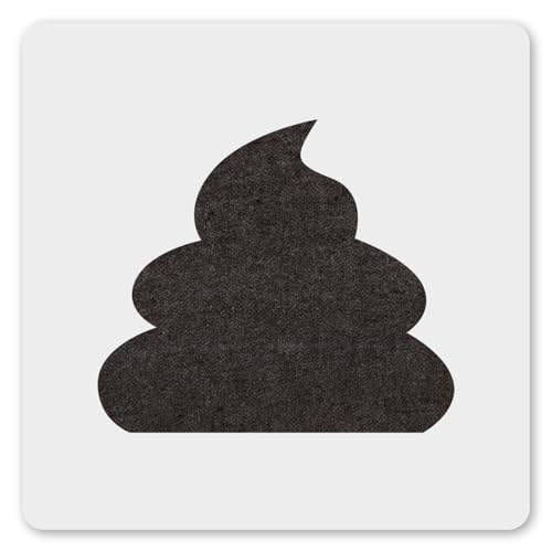 MAGJUCHE Poop Schablone 30,5 cm, wiederverwendbare Schablone zum Malen DIY Handwerk Dekor von MAGJUCHE