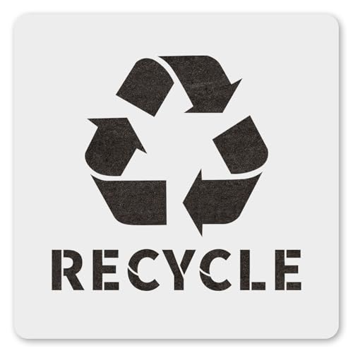 MAGJUCHE Recycling-Schablone mit Text, 30,5 cm, wiederverwendbar, saubere Schablone zum Malen, Basteln, Dekor von MAGJUCHE