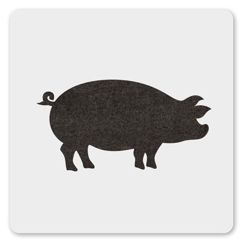 MAGJUCHE Schablone mit Bauernhofschwein, 30,5 cm, wiederverwendbare Bauernhoftier-Schablone zum Malen, Basteln, Dekoration von MAGJUCHE